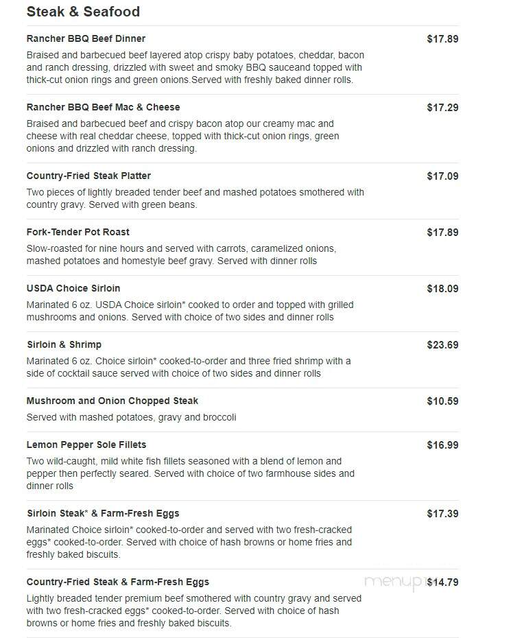 Bob Evans Restaurant - Princeton, IN menu_pic