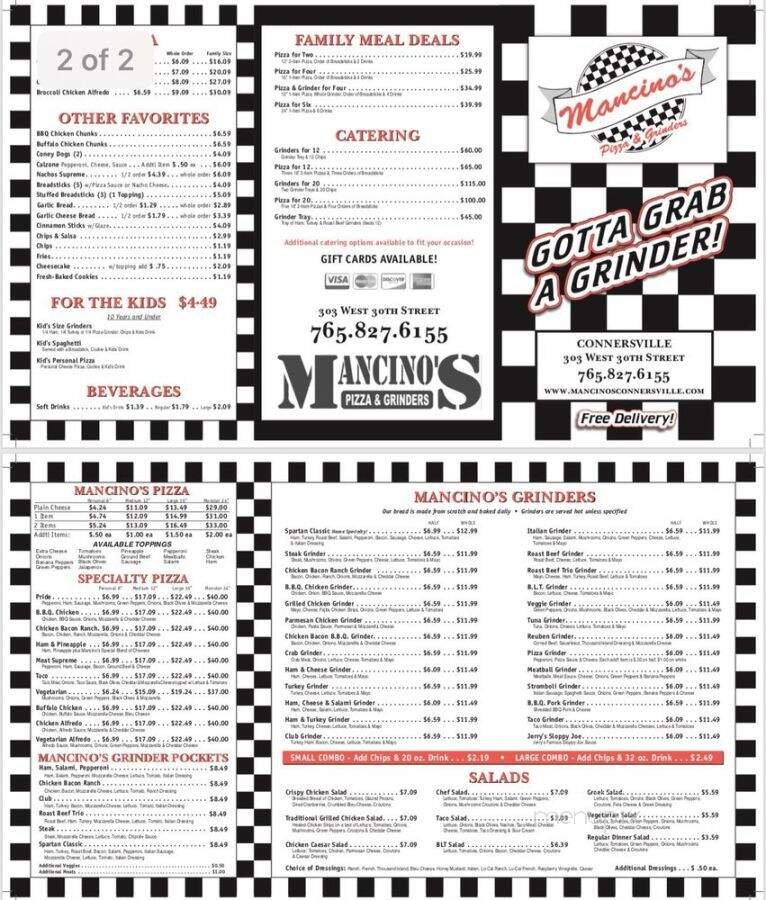 Mancino's Pizza & Grinders - Connersville, IN