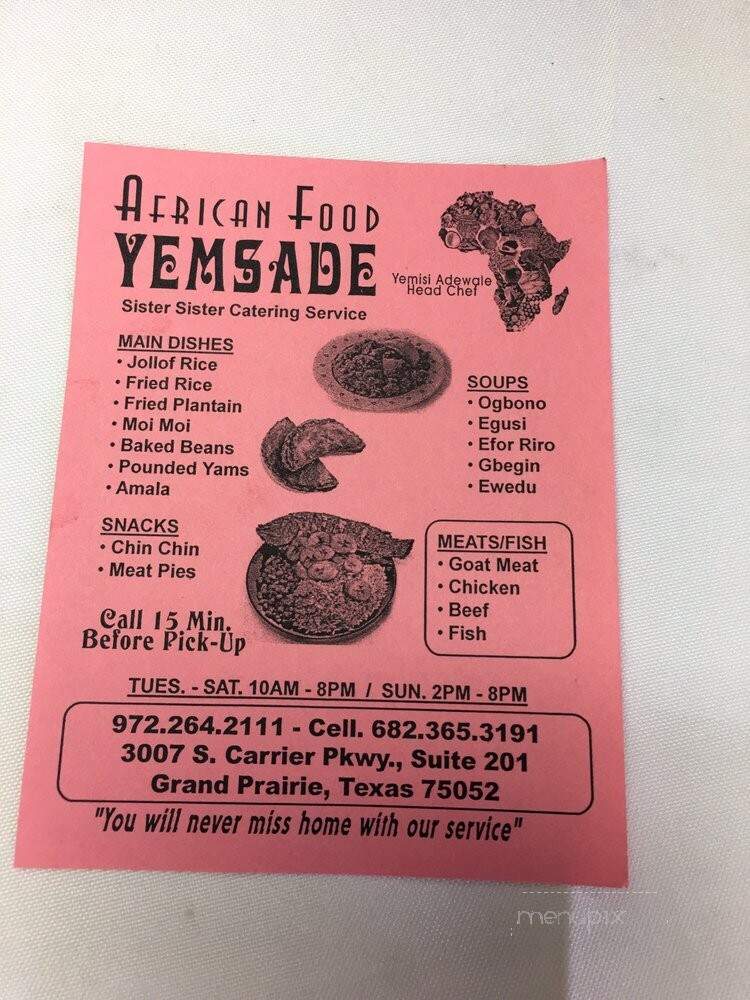 Yemsade Restaurant - Grand Prairie, TX menu_pic
