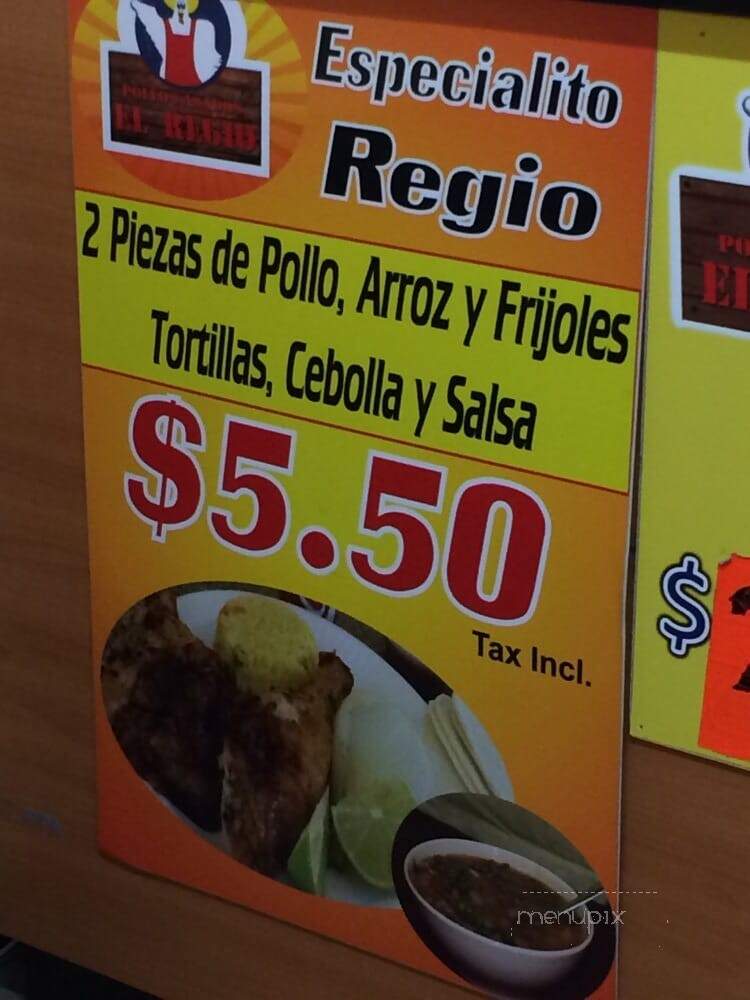 Pollo Asados El Regio - Rosenberg, TX menu_pic