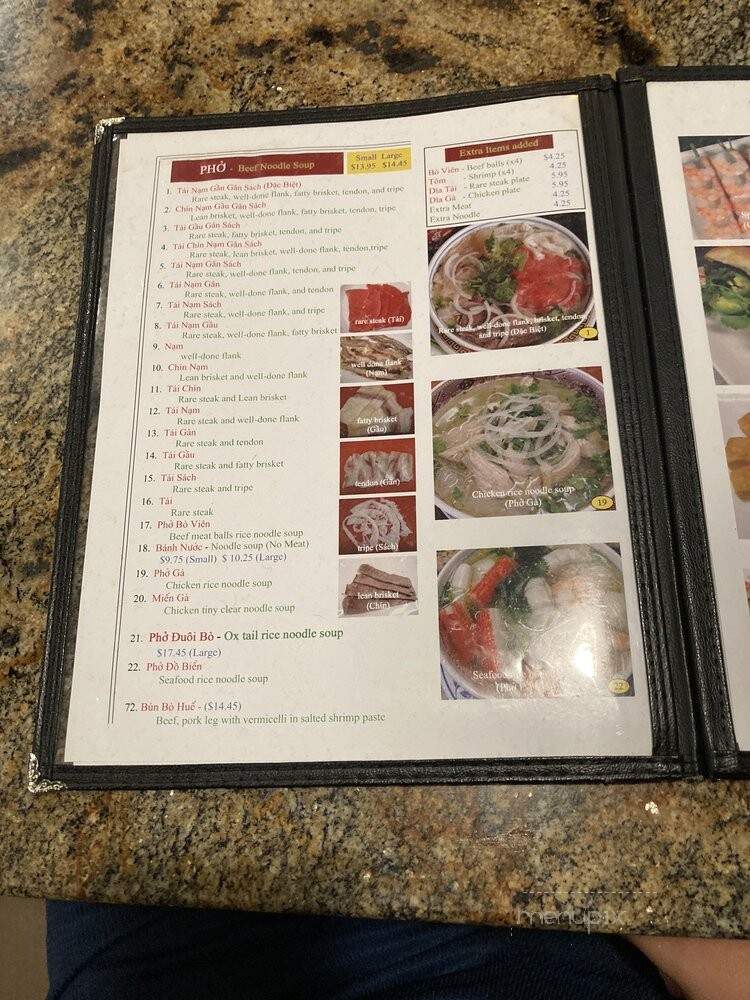 Pho Ha - Arcadia, CA menu_pic