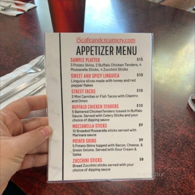 I-5 Cafe - Orland, CA menu_pic