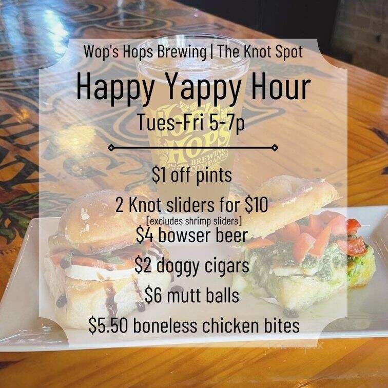 Wop's Hops Brewing Company - Sanford, FL menu_pic
