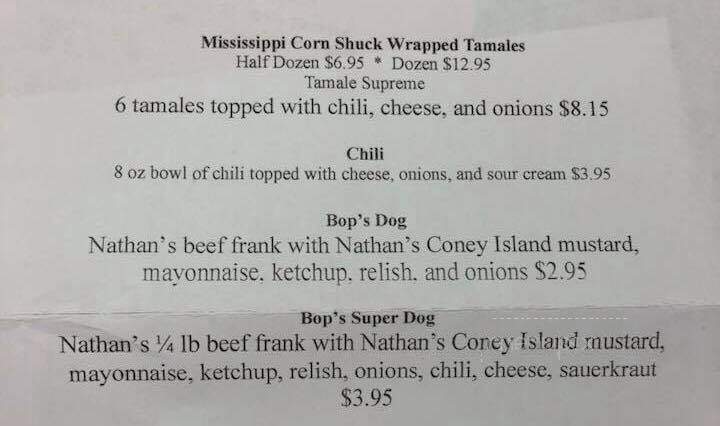 Bops Frozen Custard - Tupelo, MS menu_pic