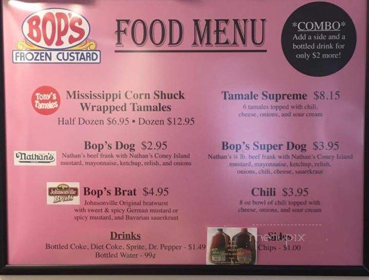 Bops Frozen Custard - Tupelo, MS menu_pic