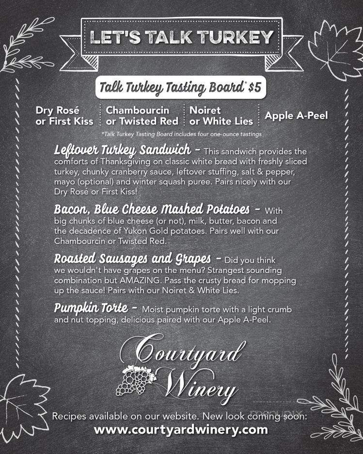 Courtyard Winery - North East, PA menu_pic
