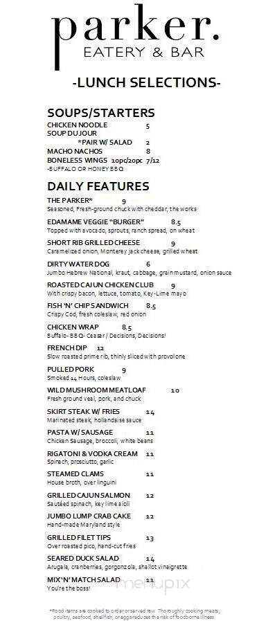 Parker. Eatery & Bar - Stratford, CT
