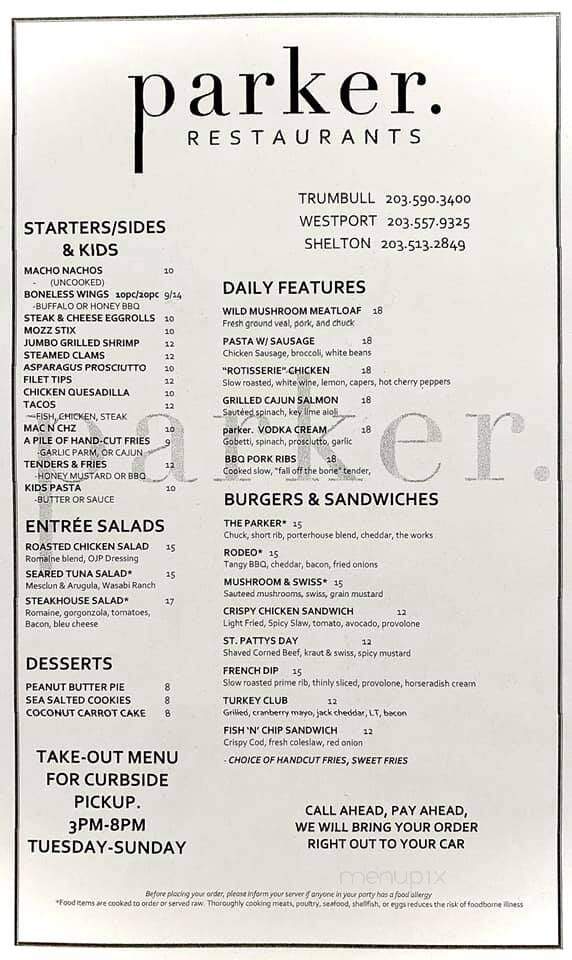 Parker. Eatery & Bar - Stratford, CT