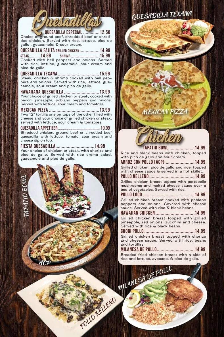 El Tapatio Mexican Restaurant & Cantina - Youngstown, OH menu_pic