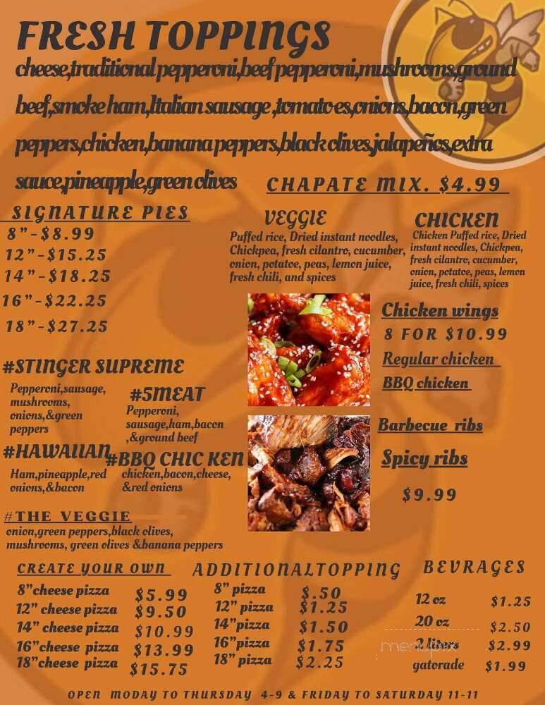 Hornet's Nest - Pataskala, OH menu_pic