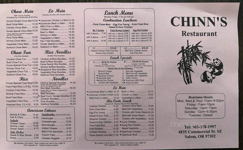 Chinn's Restaurant - Salem, OR