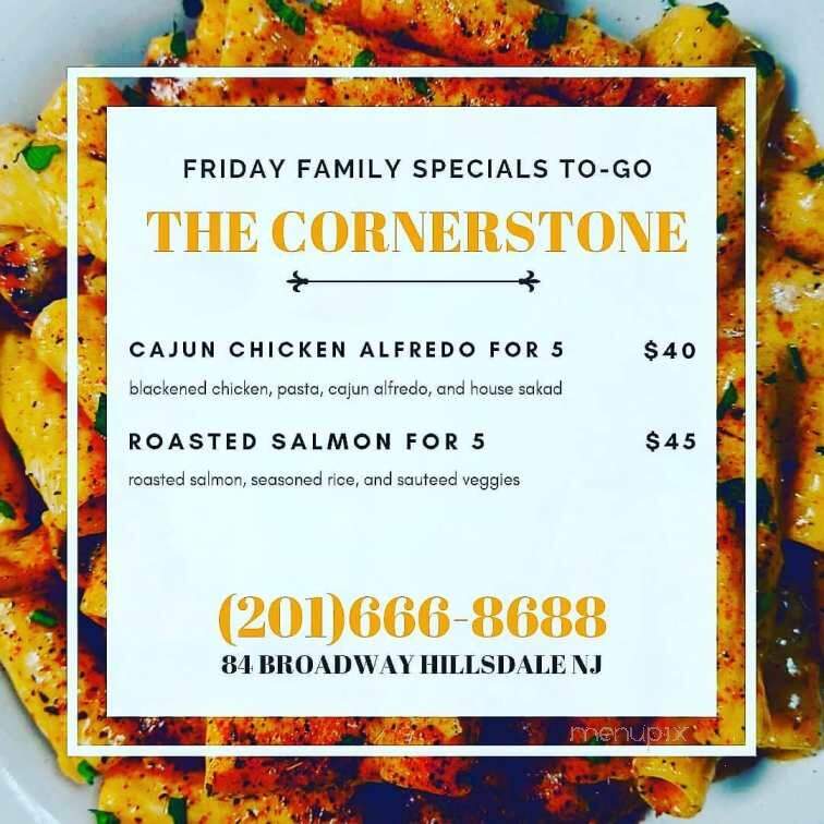 The Cornerstone Restaurant and Bar - Hillsdale, NJ menu_pic