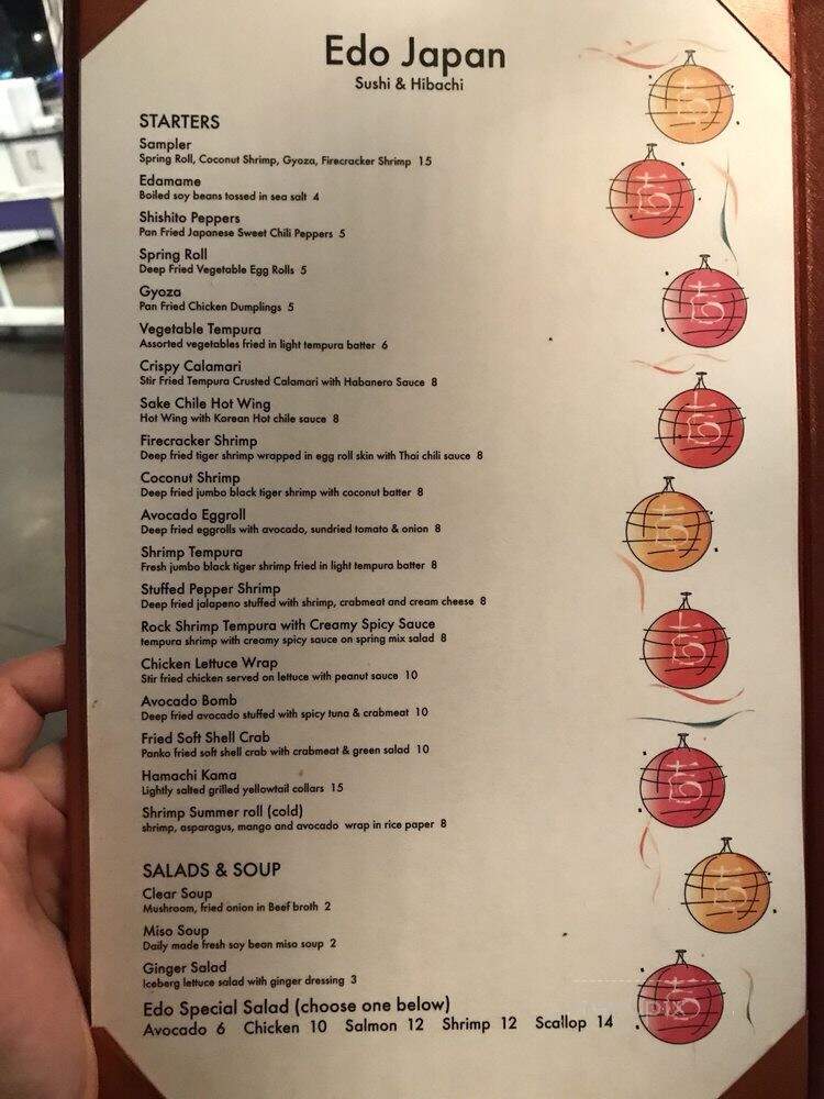 Edo Japan - Rockwall, TX menu_pic