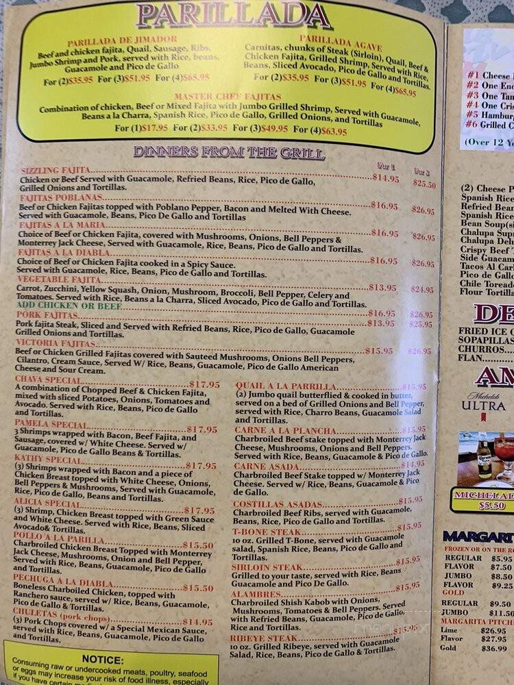 El Jimador Mexican Restaurant - Cypress, TX menu_pic