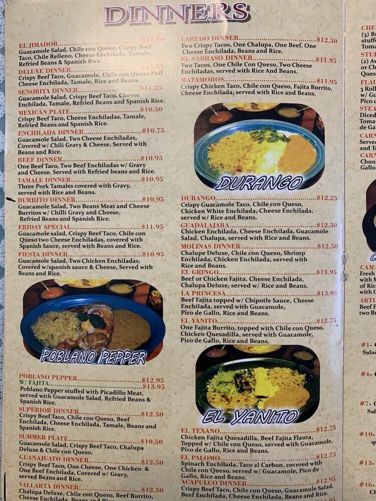 El Jimador Mexican Restaurant - Cypress, TX menu_pic