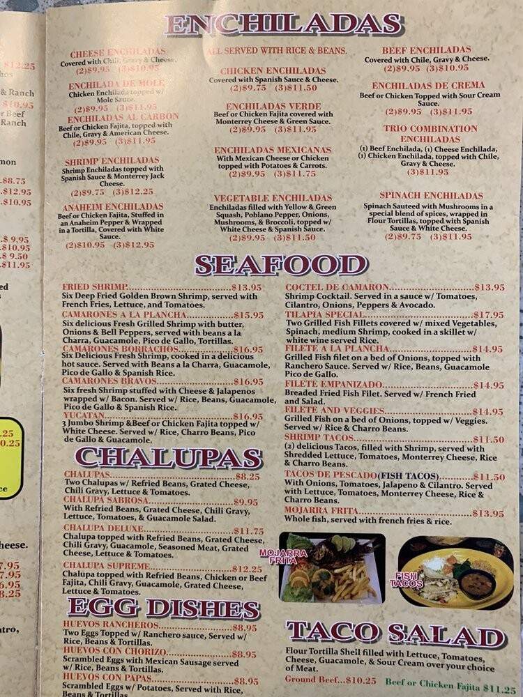 El Jimador Mexican Restaurant - Cypress, TX menu_pic