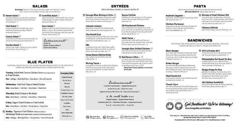 Georgia Blue - Flowood, MS menu_pic