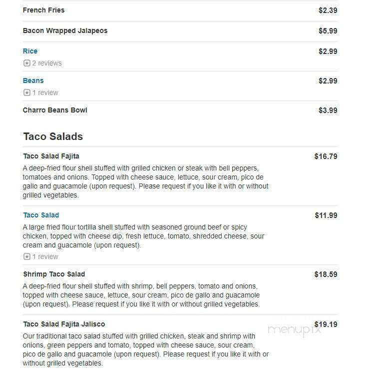El Meson - Lebanon, IN menu_pic