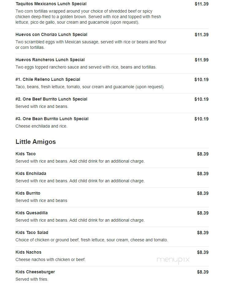 El Meson - Lebanon, IN menu_pic