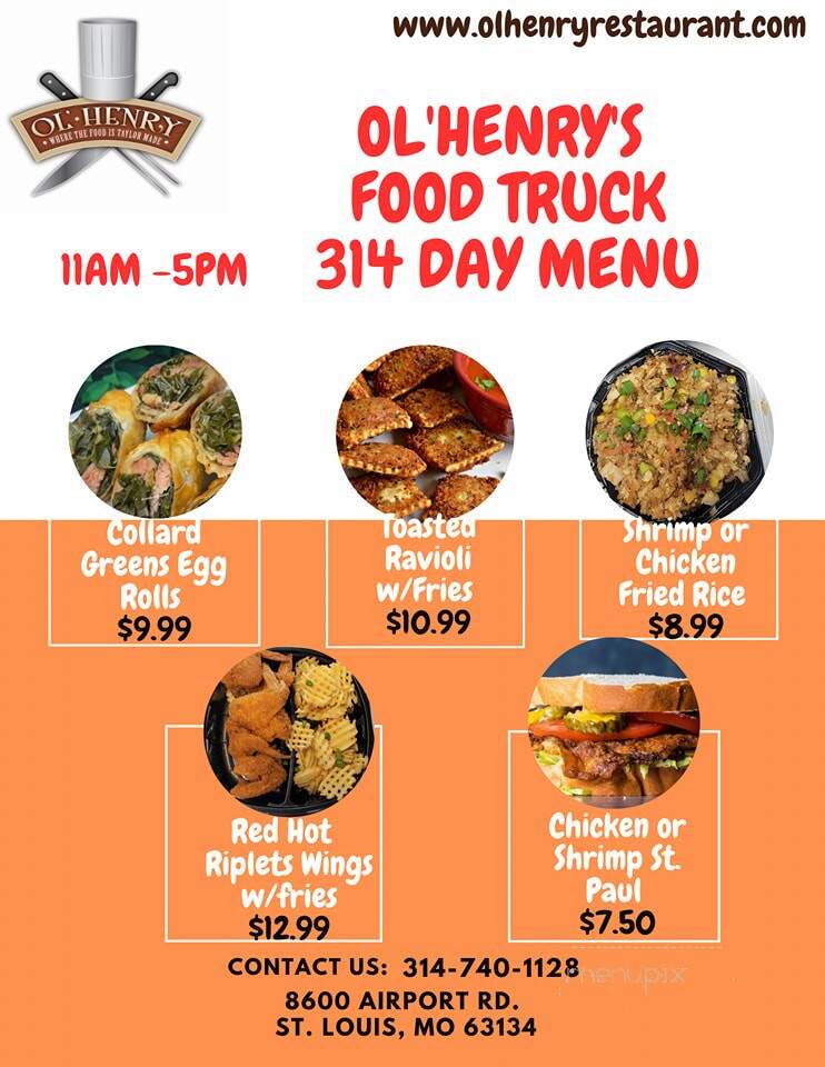 Ol'Henry's - Berkeley, MO menu_pic
