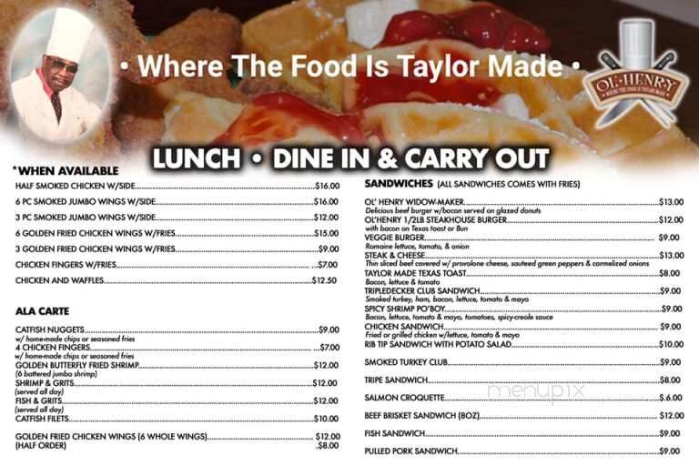 Ol'Henry's - Berkeley, MO menu_pic