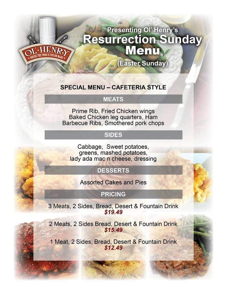 Ol'Henry's - Berkeley, MO menu_pic