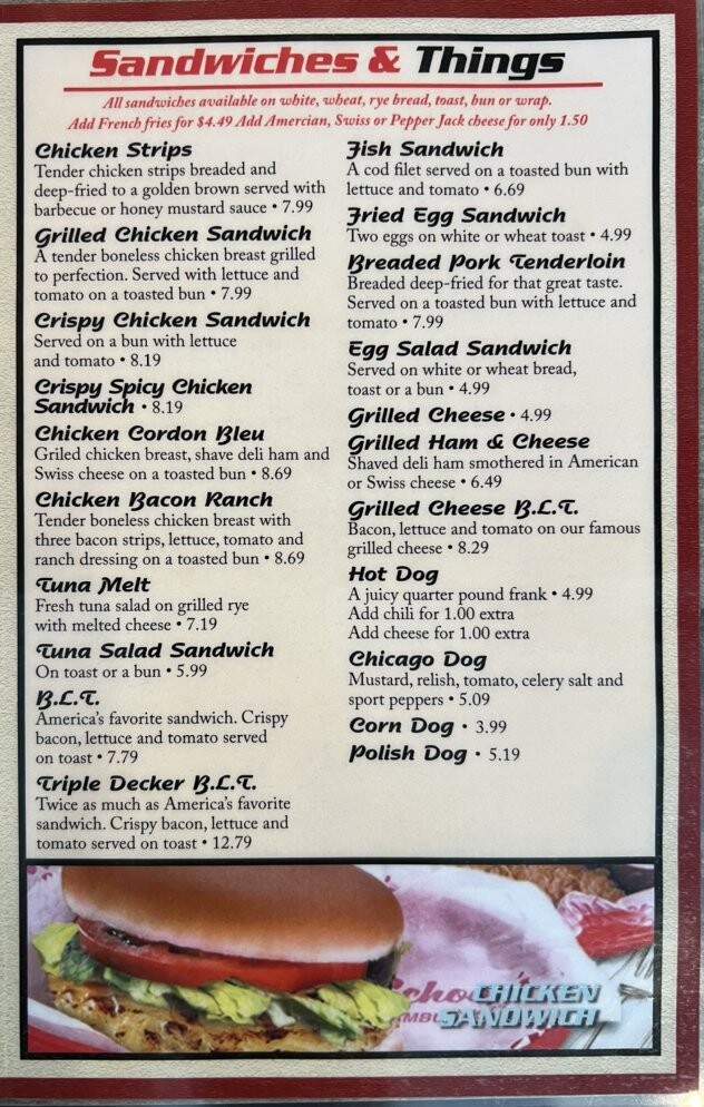 Schoop's Hamburgers - Hobart, IN menu_pic