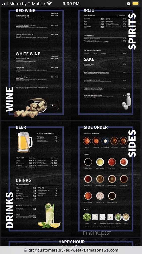 Gen Korean BBQ - Cerritos, CA menu_pic