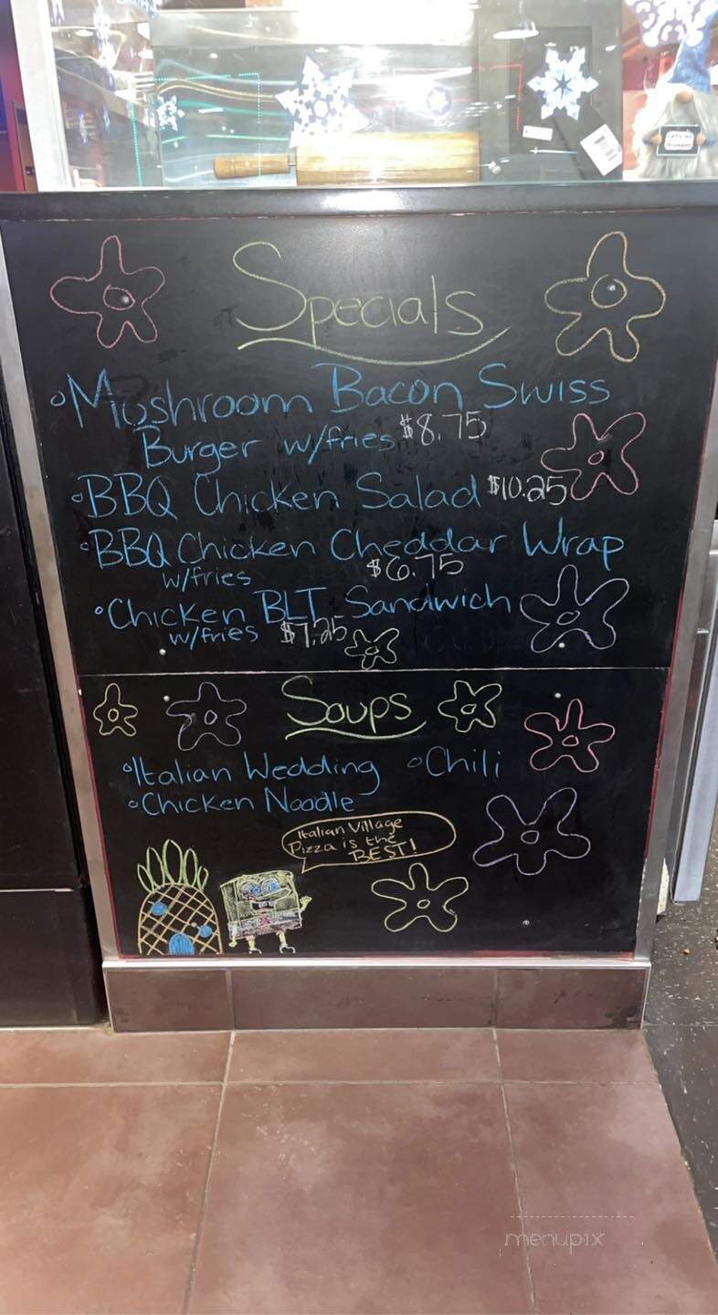 Italian Village Pizza - Greensburg, PA menu_pic