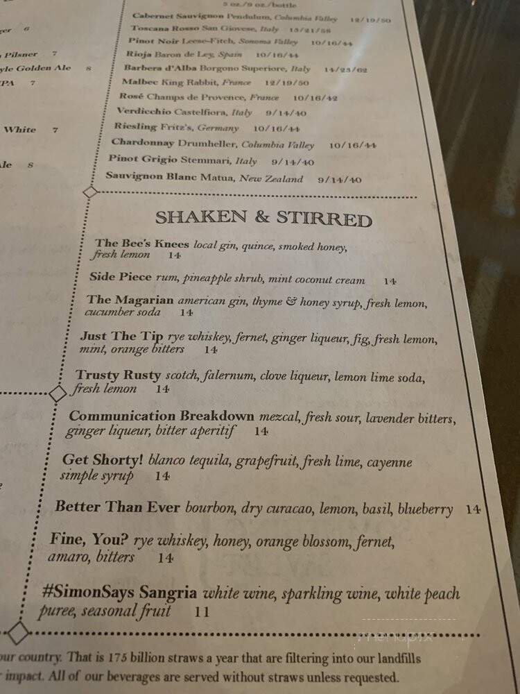 Carson Kitchen - Las Vegas, NV menu_pic