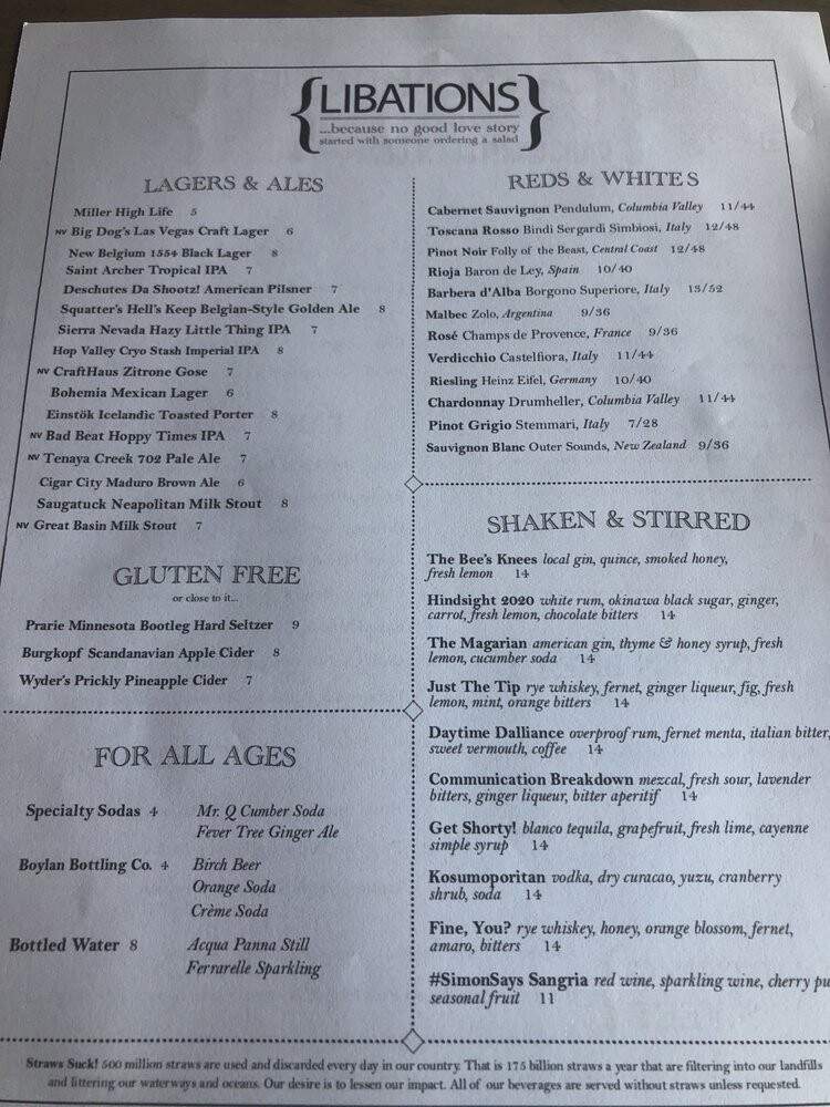Carson Kitchen - Las Vegas, NV menu_pic