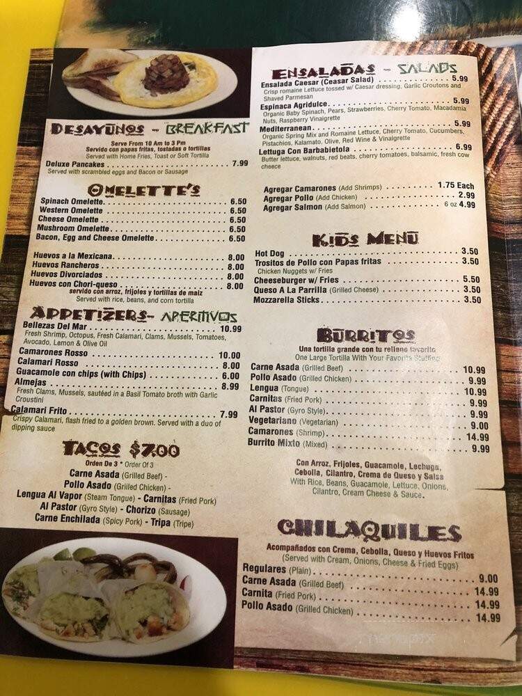 La Candelaria Restaurant - Bergenfield, NJ menu_pic