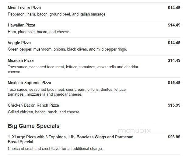 All Sports Pizza - Taylor, MI menu_pic