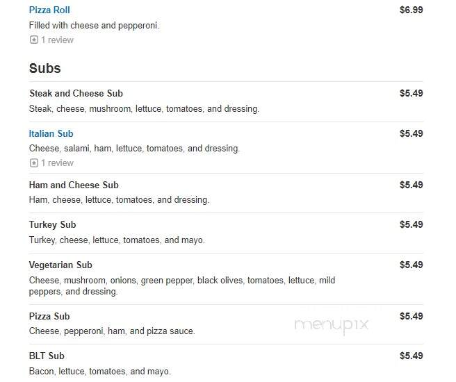 All Sports Pizza - Taylor, MI menu_pic