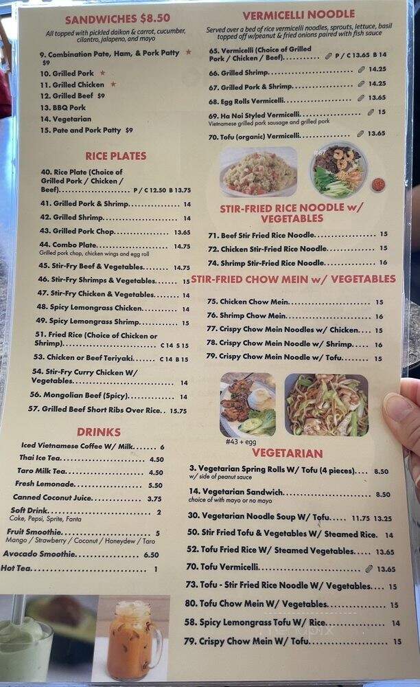 Hello Pho - Concord, CA menu_pic