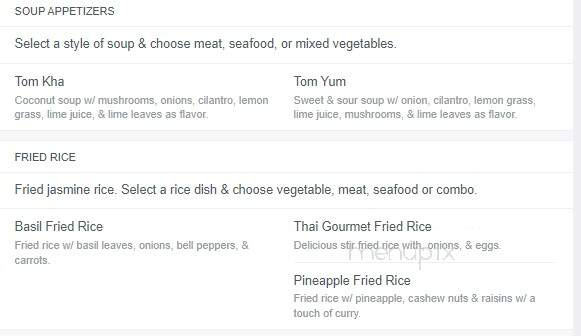 Thai Gourmet - Ashland, VA menu_pic