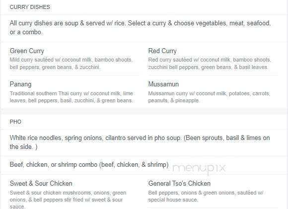 Thai Gourmet - Ashland, VA menu_pic