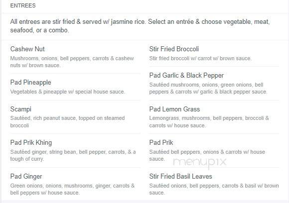 Thai Gourmet - Ashland, VA menu_pic