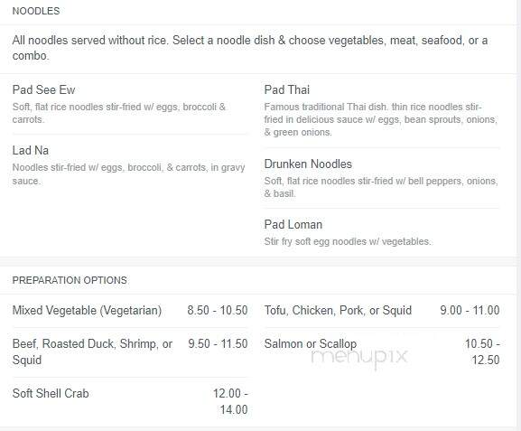 Thai Gourmet - Ashland, VA menu_pic