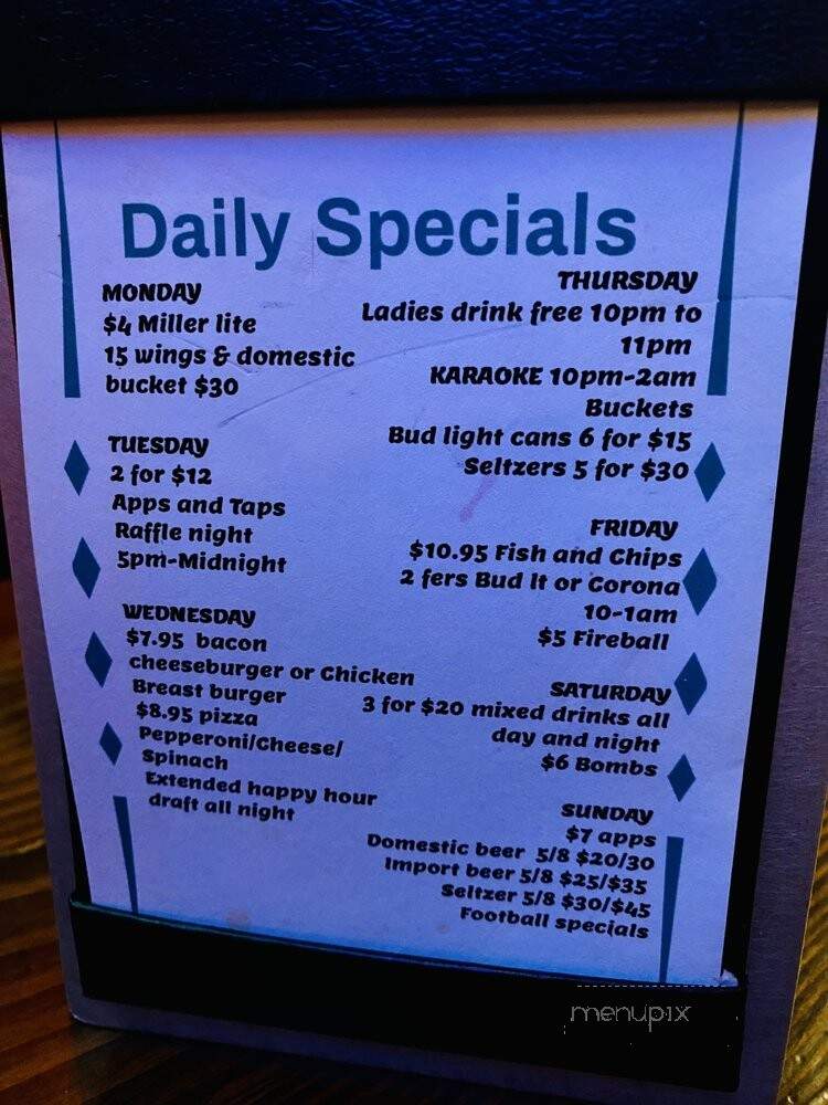 Paddy Power - Merrick, NY menu_pic