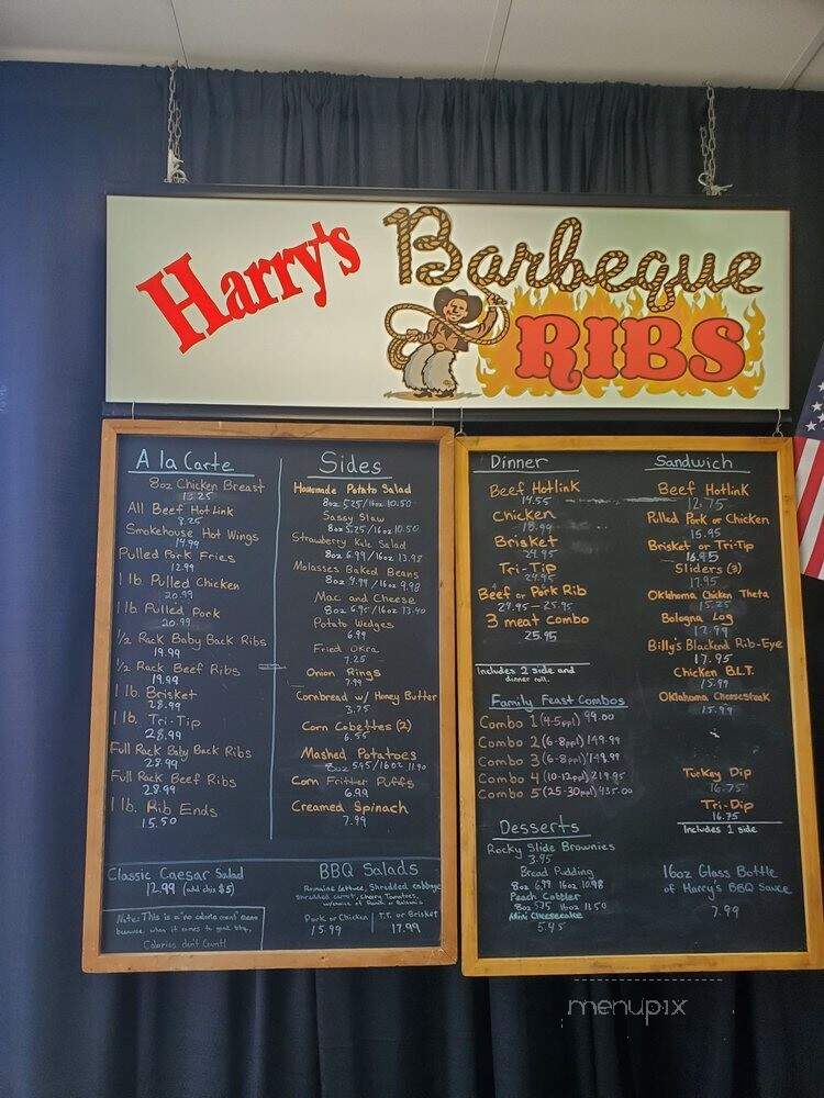Harry's Oklahoma Style Smokehouse BBQ - Lomita, CA menu_pic