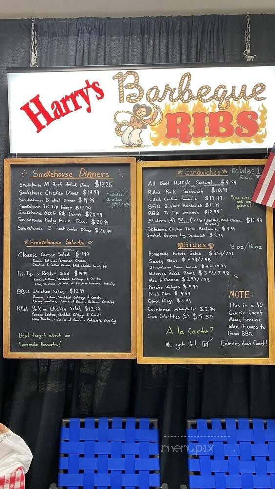 Harry's Oklahoma Style Smokehouse BBQ - Lomita, CA menu_pic