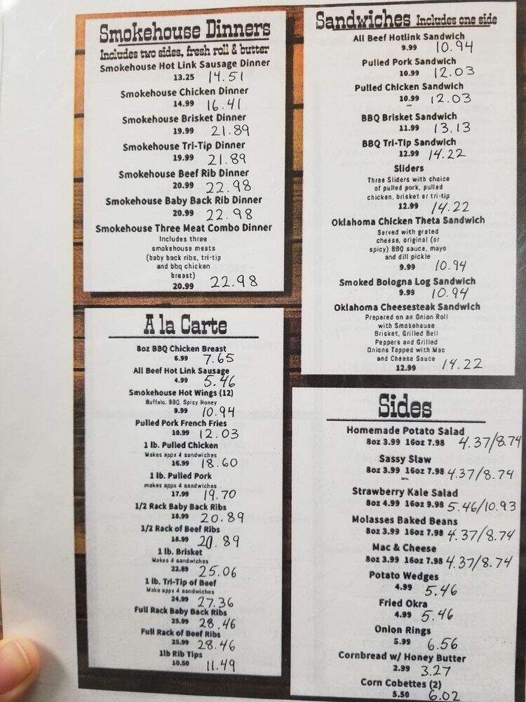 Harry's Oklahoma Style Smokehouse BBQ - Lomita, CA menu_pic