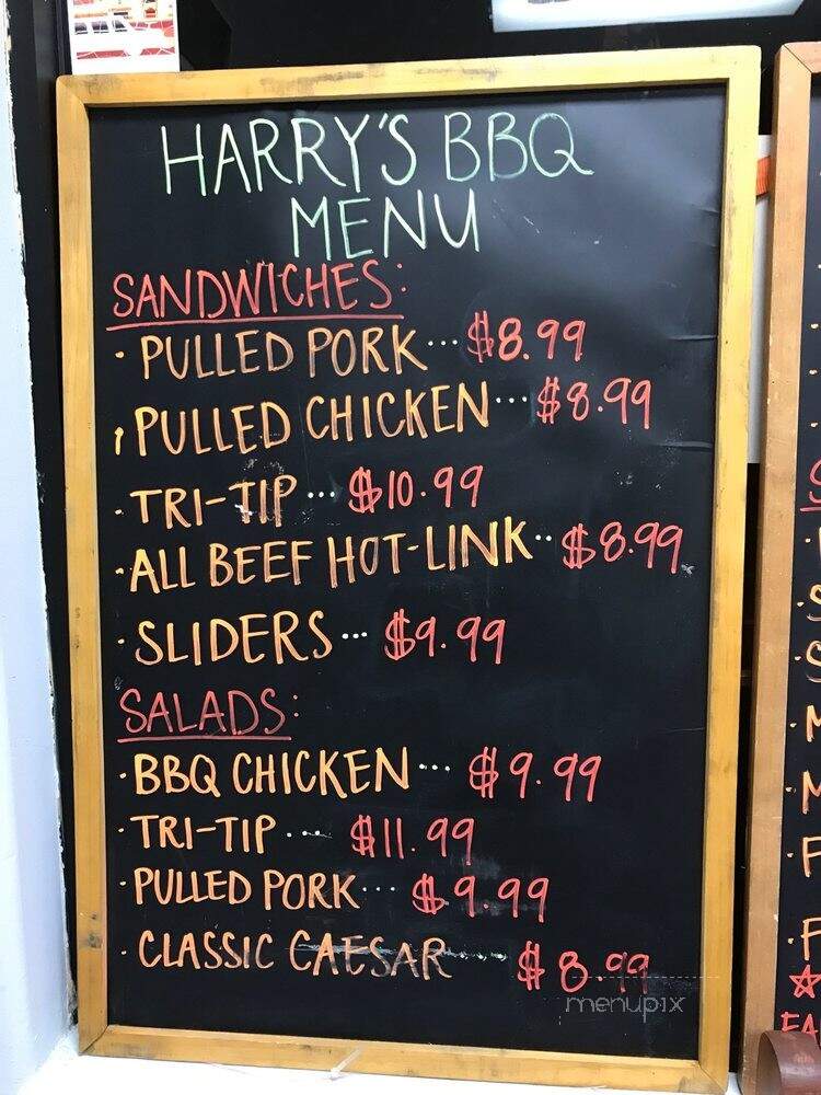 Harry's Oklahoma Style Smokehouse BBQ - Lomita, CA menu_pic