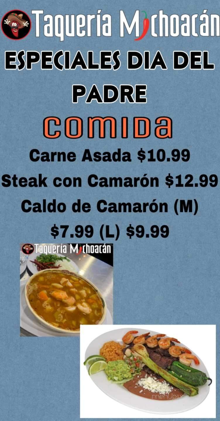 Taqueria Michoacana - Rogers, AR menu_pic