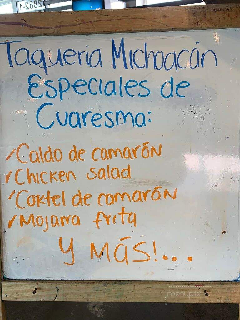 Taqueria Michoacana - Rogers, AR menu_pic