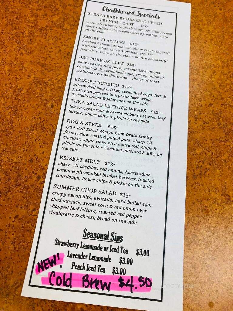 Sixth Street Filling Station - Wausau, WI menu_pic
