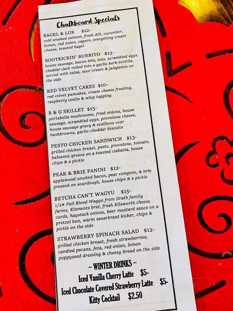 Sixth Street Filling Station - Wausau, WI menu_pic