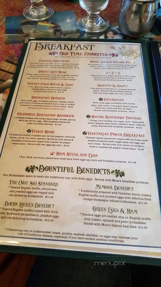 Mom's - Chico, CA menu_pic
