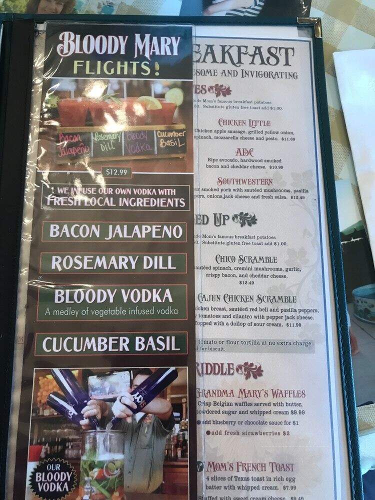 Mom's - Chico, CA menu_pic